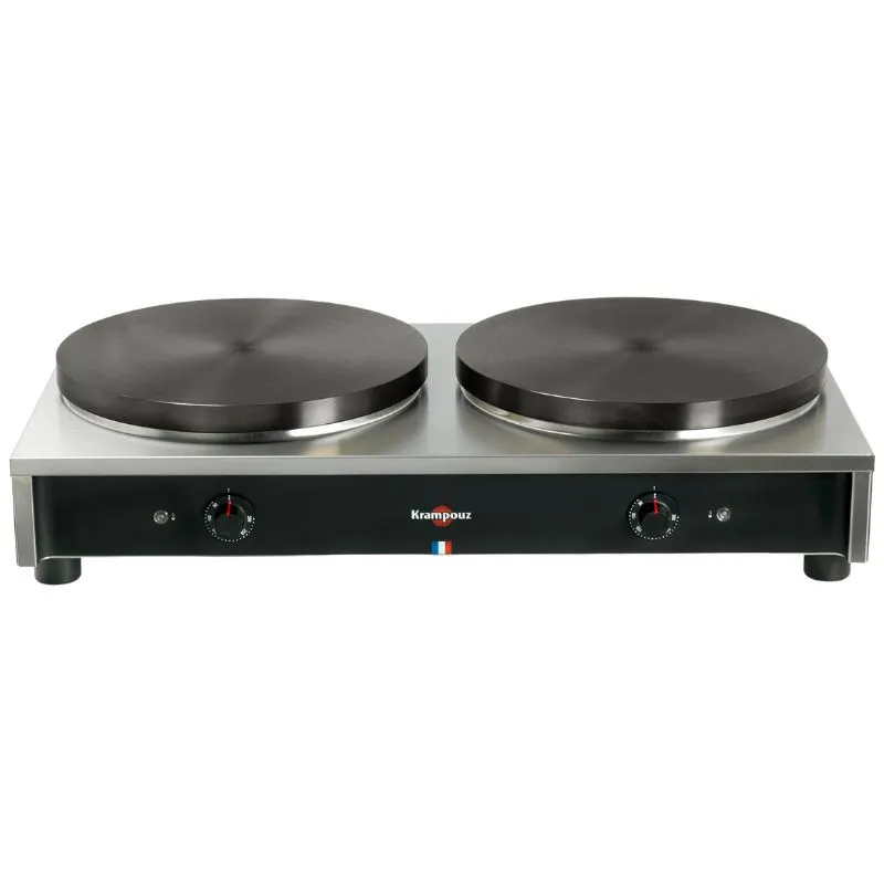 Crêpière Professionnelle Électrique Double - Gamme Confort - Ø 40 cm - 400 V