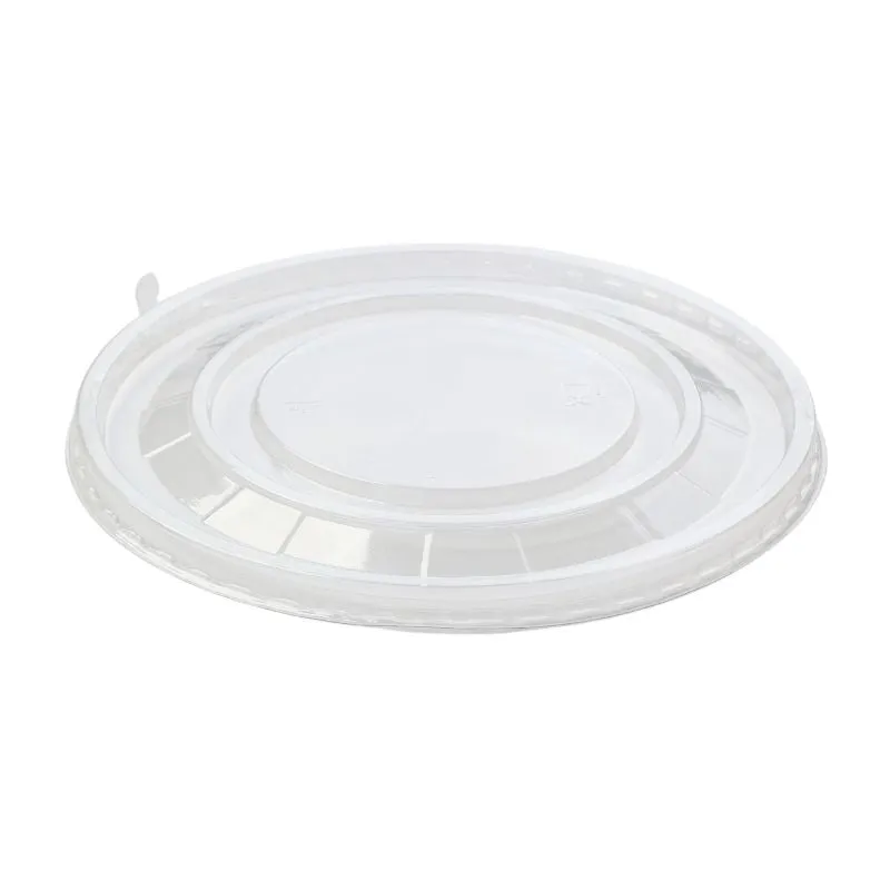 Couvercle PET Transparent Ø 165 mm pour Bol Salade Kraft 1300 ml, Rond, Vente à Emporter - Lot de 300