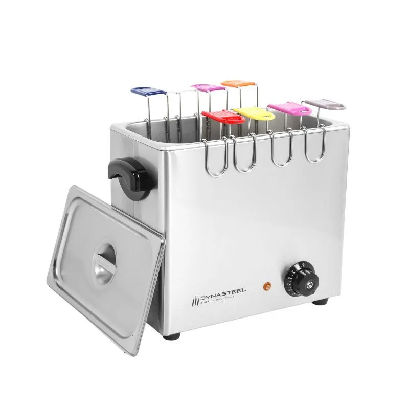 Cuiseur à Œufs Professionnel 8 Œufs 2600 W Inox, Paniers Individuels, Thermostat Réglable, Couvercle