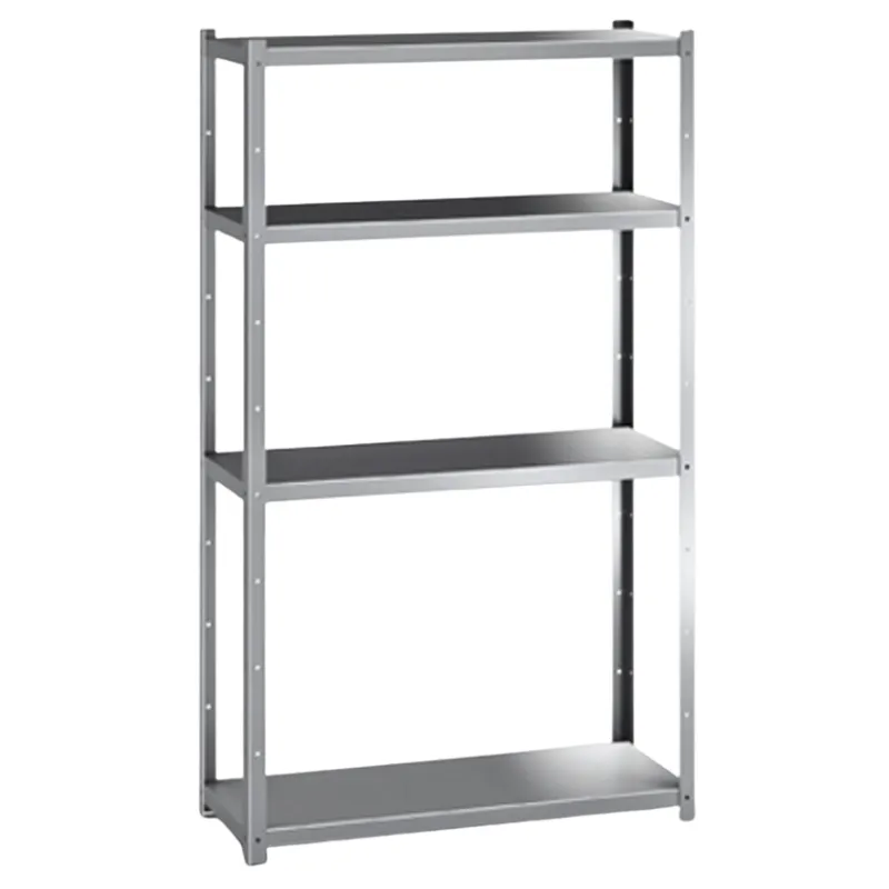 Etagère Inox 4 Niveaux avec Renfort - L 1400 x P 400 x H 2000 mm