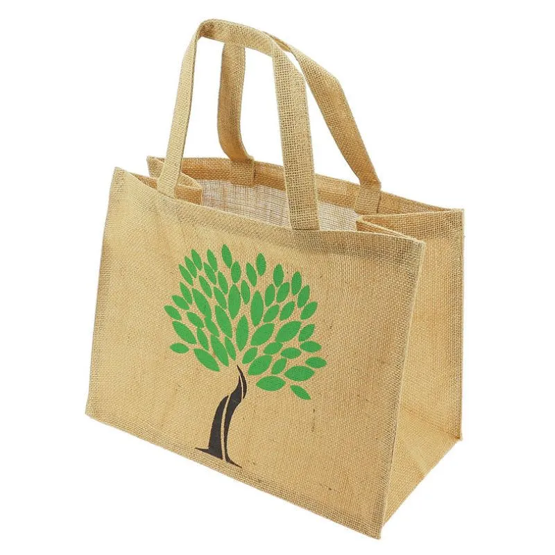 Sac Jute Logo Arbre 360 x 190 mm