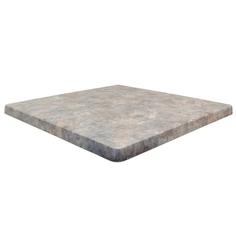 Plateau de Table Carré - Zinc - 700 x 700 mm
