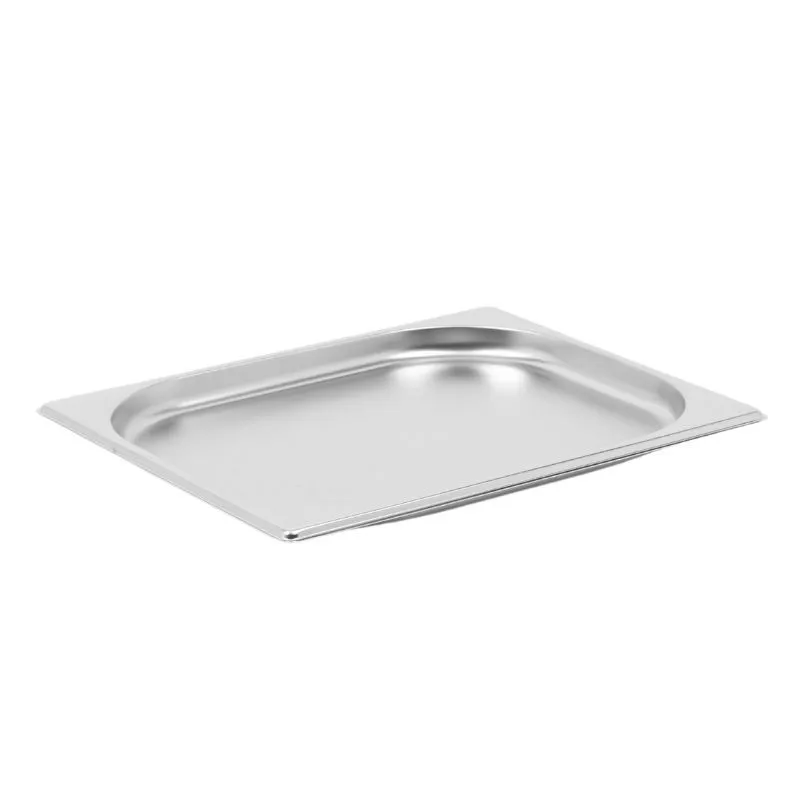 Bac Gastro GN 1/2 Inox AISI 201 - Profondeur 20 mm - 1 L - Compatible Lave-Vaisselle - Cuisine