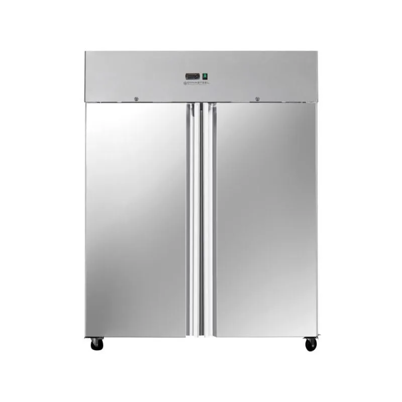 Armoire Réfrigérée Positive 1400 L Inox 2 Portes GN 2/1, Froid Ventilé -2/+8°C, Gaz R290, 508 W - Reconditionnée