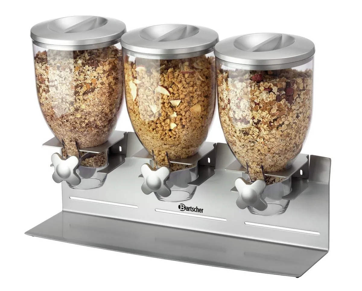 Distributeur de Céréales Triple - 10,5 Litres - Reconditionné