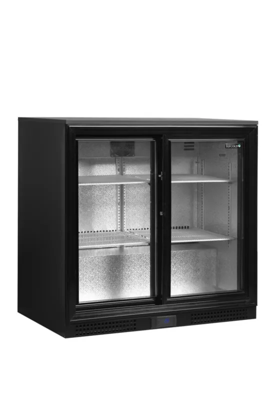 Arrière-Bar Réfrigéré 2 Portes Vitrées Coulissantes - 182 L