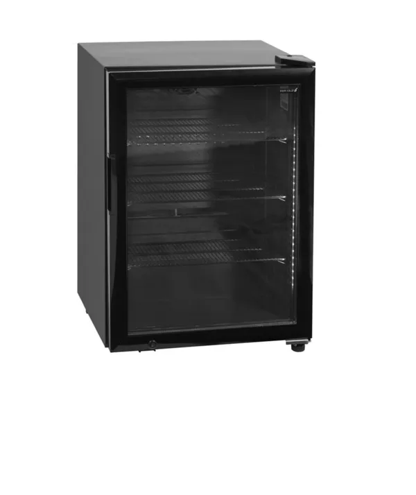 Refroidisseur de Caviar - Noir - Porte Vitrée - 81 L