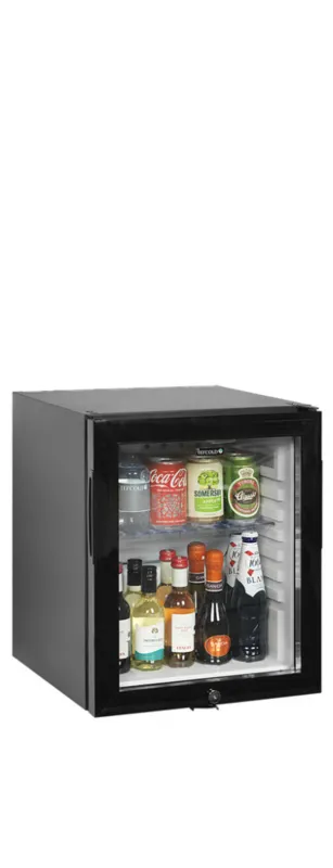 Mini Frigo de Bar à Porte Vitrée Noir - 24 L