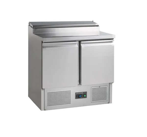 Saladette Réfrigérée GN 1/1 en Inox - 2 Portes - 201 L - 5 GN 1/6