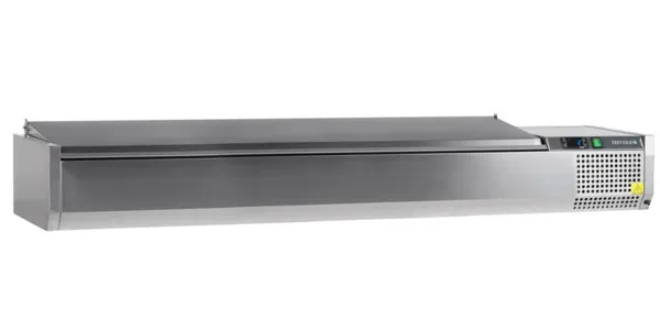 Saladette à Poser Couvercle Inox - Statique - 10 GN 1/4