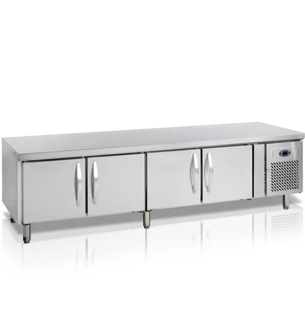 Table Réfrigérée Positive de Soubassement GN 1/1 - 350 L - 4 Portes
