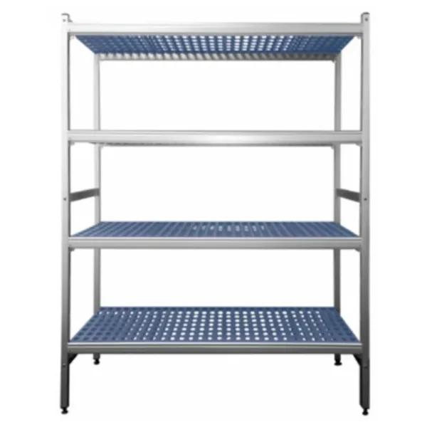 Rayonnage 4 Niveaux en Aluminium - L 979 x P 465 x H 1700 mm