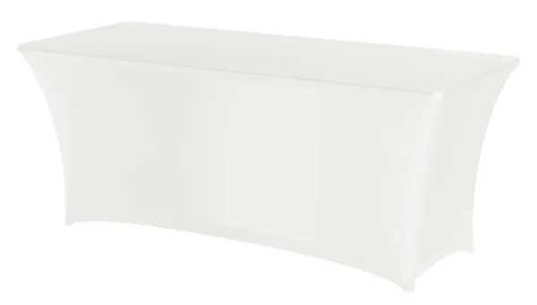 Housse pour Table Rectangulaire Blanche 1500