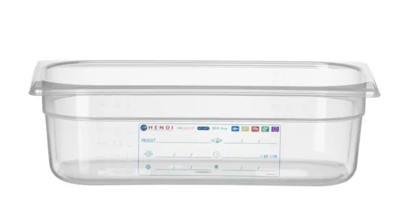 Boîte de Stockage Gastronorme GN 1/3 - 4 L - H 100 mm