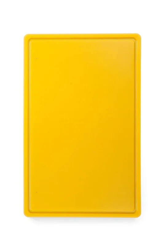 Planche à Découper HACCP - GN 1/1 - Jaune - 15 mm d'Epaisseur