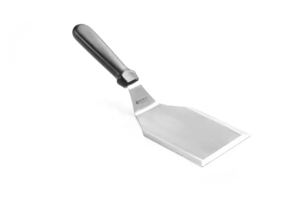 Spatule à Hamburger Coudée Inox avec Manche en PP - 17,4 cm