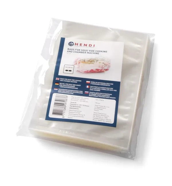 Sacs de Cuisson Sous Vide Lisses  250 x 150 mm - Lot de 100