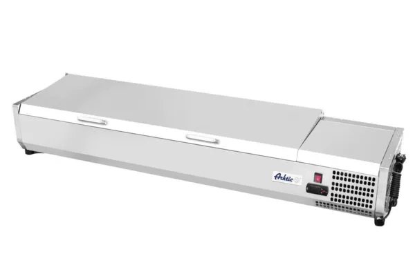 Vitrine Réfrigérée avec Couvercle en Inox - 9 x GN 1/3
