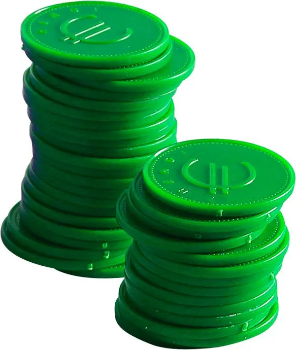 Jetons Verts - Lot de 100