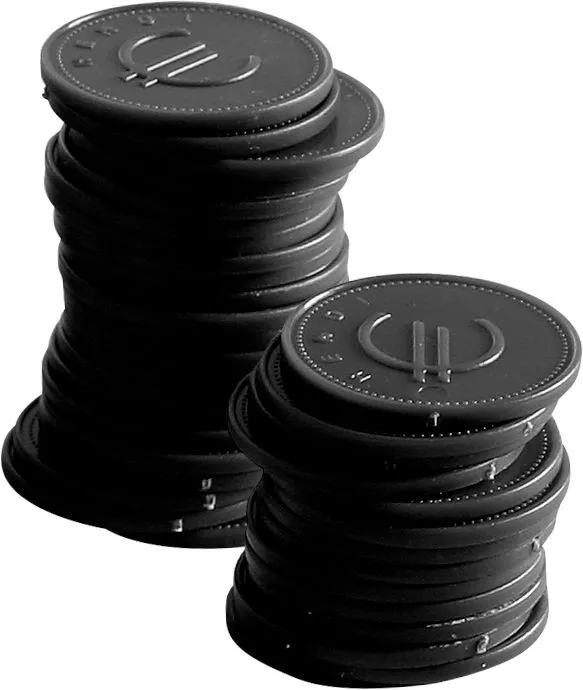 Jetons Noirs - Lot de 100