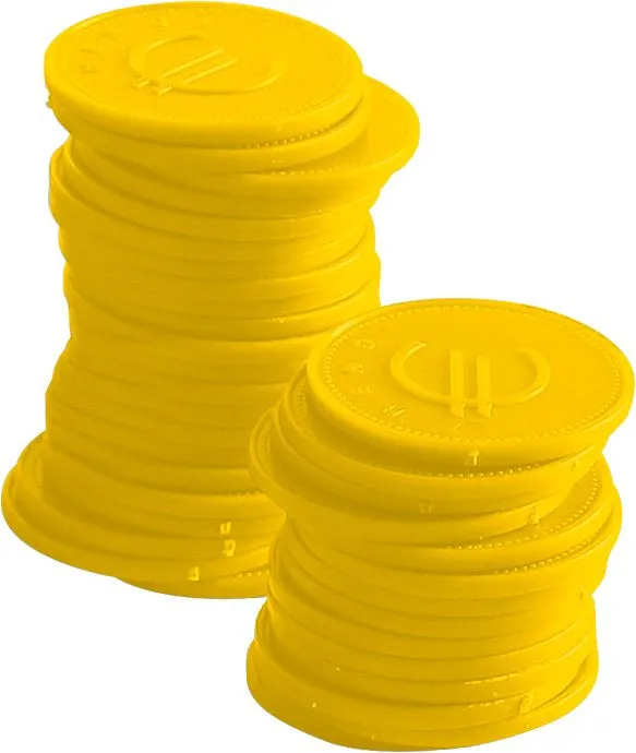 Jetons Jaunes - Lot de 100