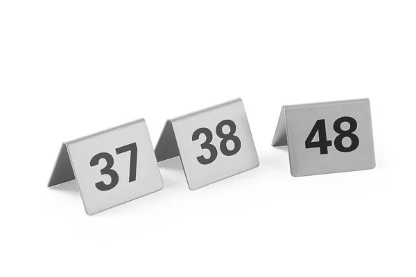 Set de 12 Chevalets de Table Numérotés de 37 à 48