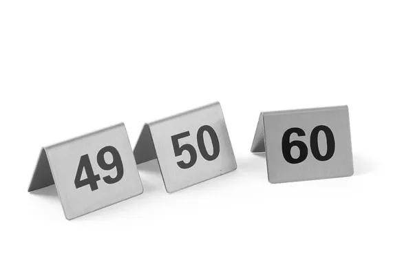 Set de 12 Chevalets de Table Numérotés de 49 à 60