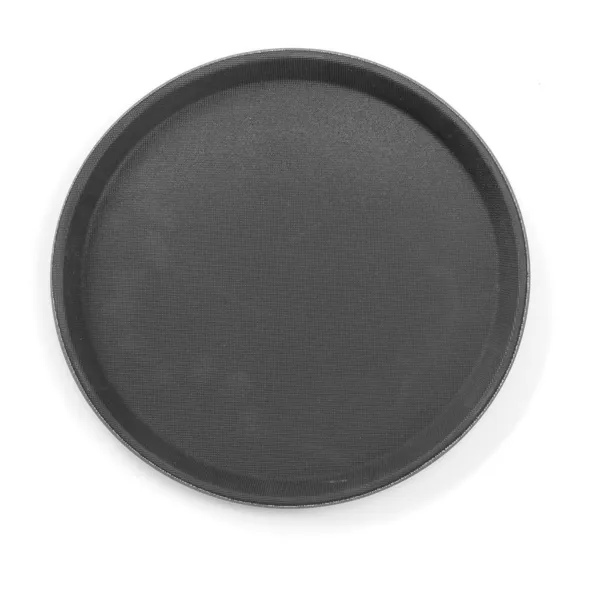 Plateau Rond en Polypropylène - Noir - 410 mm de Diamètre