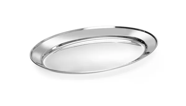 Plat Ovale en Inox - 400 x 260 mm
