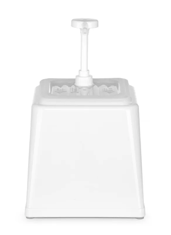 Distributeur de Sauce avec Pompe - Blanc - 2,5 L