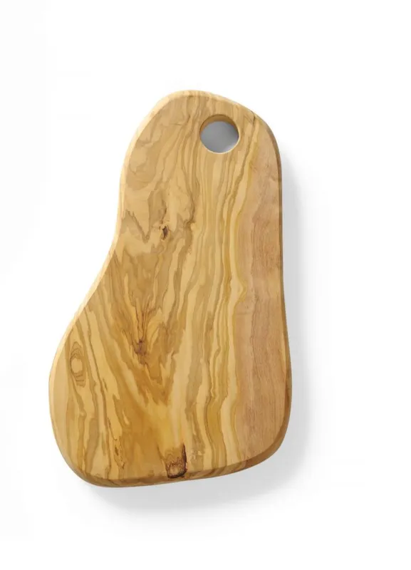 Plateau à Fromage avec Trou en Bois d'Olivier - 350 x 210 mm