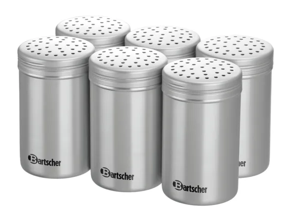 Lot de 6 Salières en Aluminium - 11 cm