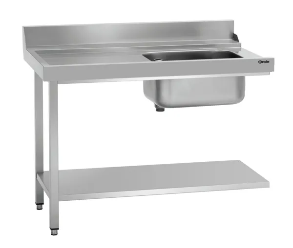 Table de Tri avec 1 Bac - Gauche - L 1200 x P 720 mm