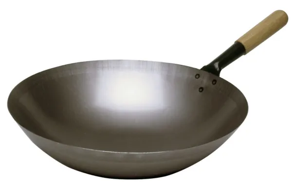 Sauteuse Wok en Acier - 360 mm