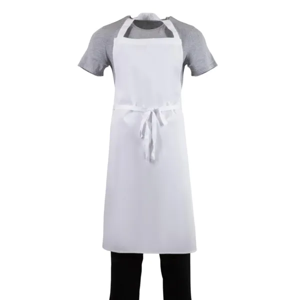 Tablier Bavette Blanc - Taille XL - 915 x 1066 mm