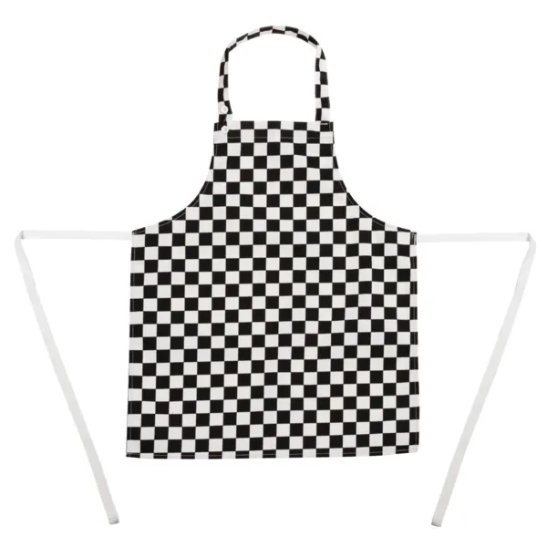 Tablier Bavette à Carreaux Noirs et Blancs Pour Enfant