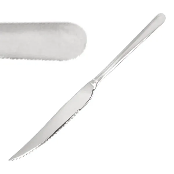 Couteau à Viande ou à Pizza Miroir - 235 mm - Lot de 12