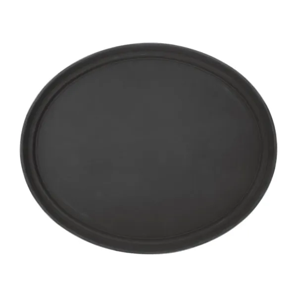 Plateau Ovale en Plastique Antiglisse - 685 x 560 mm