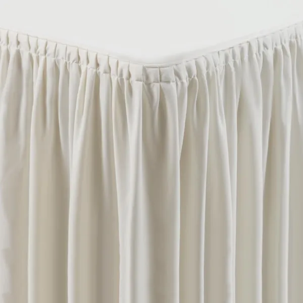 Nappe et Juponnage Ecrus Rectangulaires Froncés - 750 x 1820 mm