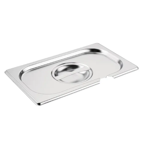 Couvercle Inox GN 1/4 avec Encoche