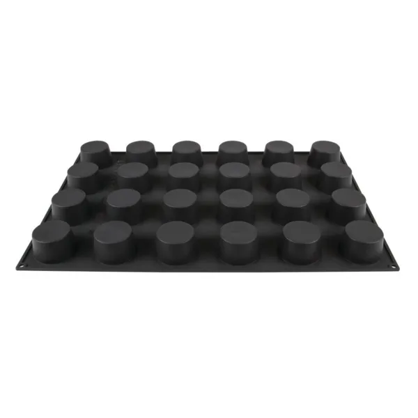 Moule à Pâtisserie Anti-adhésif en Silicone - 24 Muffins - Ø 75 mm