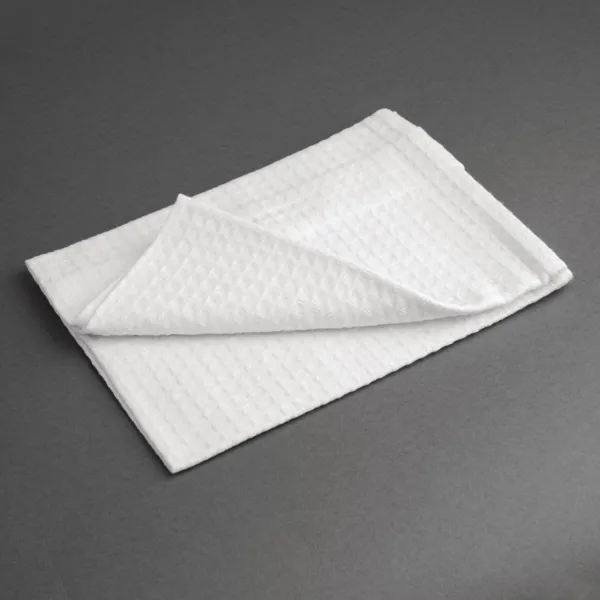 Torchon Blanc en Polycoton - Lot de 10