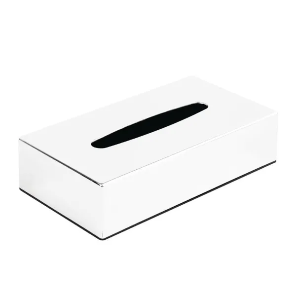 Boîte à Mouchoirs Rectangulaire Chrome