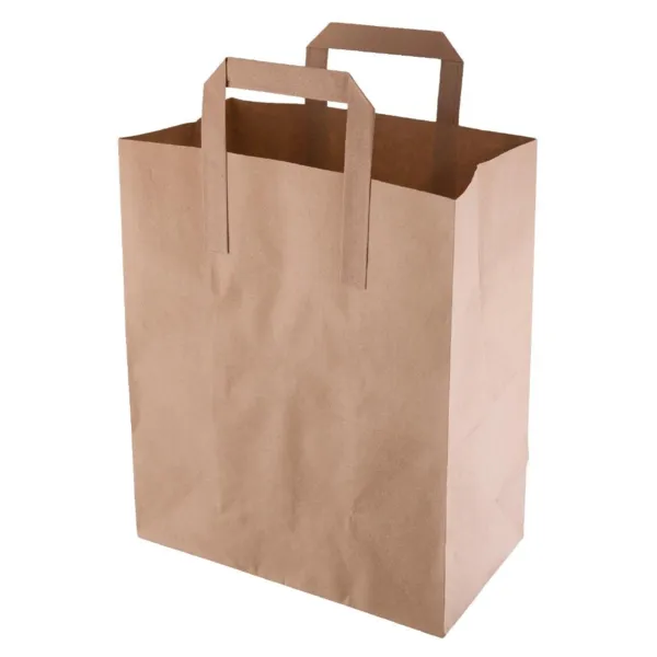 Sac en Papier Recyclable Marron - 255 x 215 mm - Lot de 250