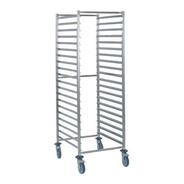 Chariot à Glissières GN 2/1 en Inox - 20 Niveaux
