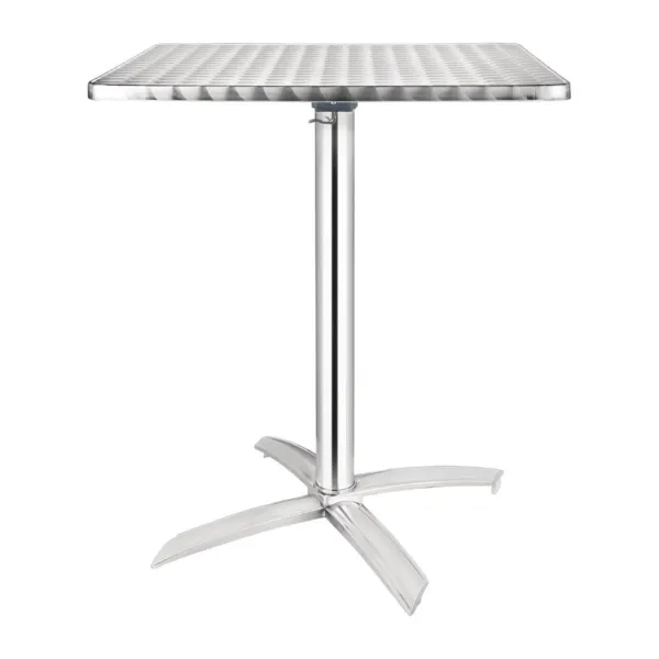 Table Carrée à Plateau Basculant en Inox - 600 x 600 mm