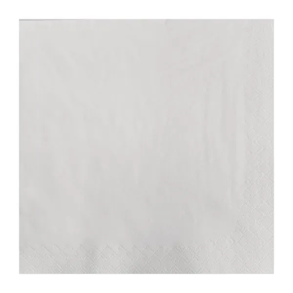 Serviette de Table en Papier Blanche - 2 Plis - 300 x 300 mm - Lot de 1500