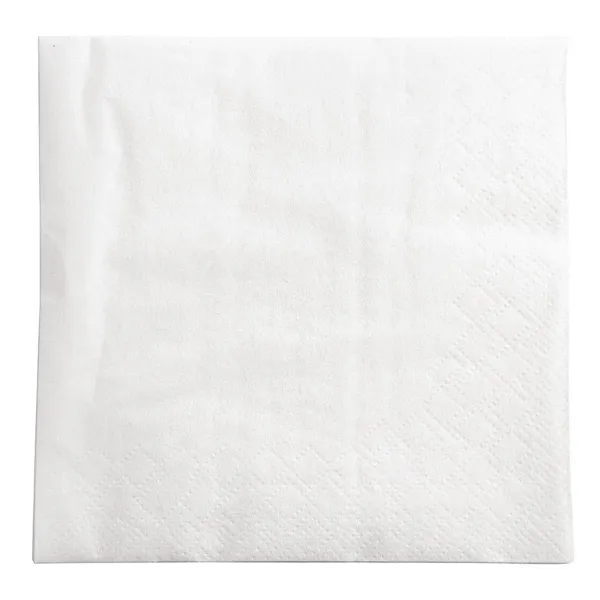 Serviette Cocktail Blanche 2 Plis - 240 x 240 mm - Lot de 1500