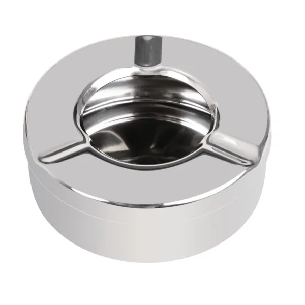 Cendrier en Inox Anti-vent - Ø 90 mm - Lot de 6