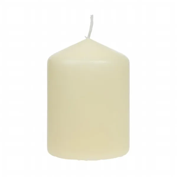 Bougies Cylindriques Ivoire - Ø 60 mm - Lot de 12